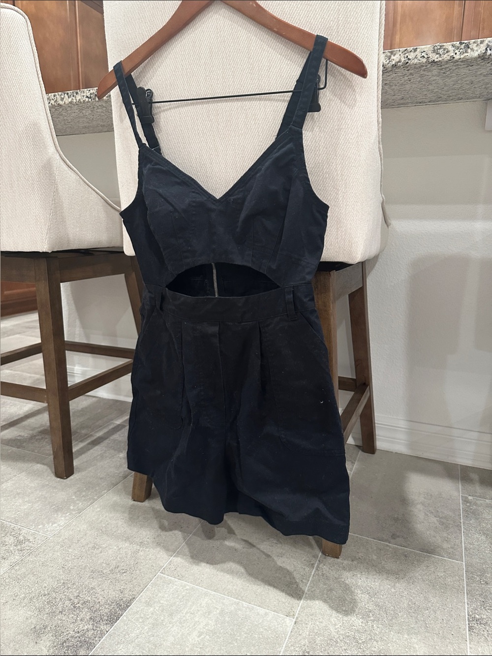 Urban Outfitters Black Cutout Romper